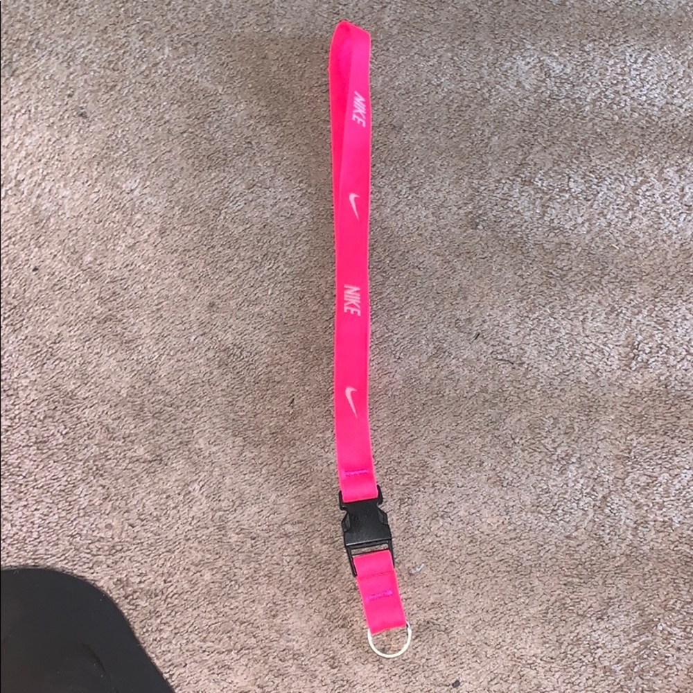 Neon Pink Nike Lanyard 🎀🌸👛